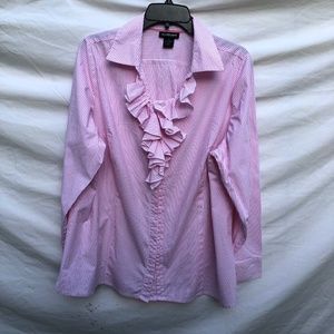 Lane Bryant Women’s Ruffle V-Neck